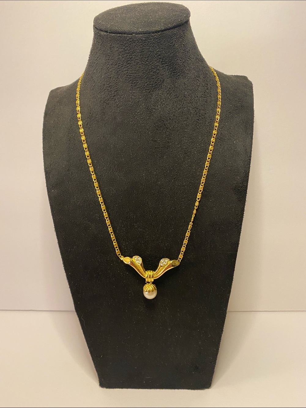 Gold color necklace